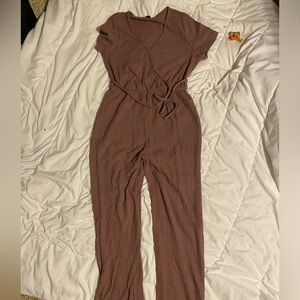Maroon jumpsuit